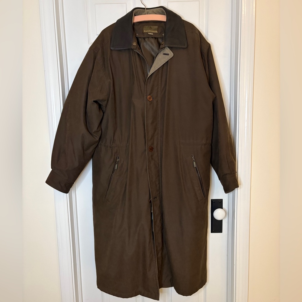 Men's Rainforest Full Length Zip Out Liner Coat M
